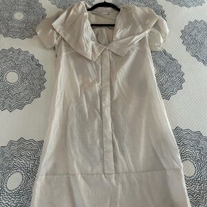 White extra fine cotton shirt or dress